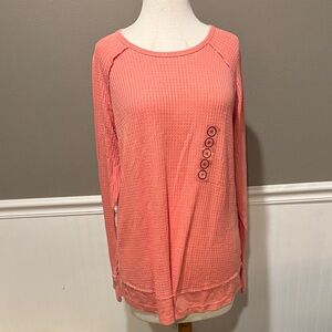 Natural Reflections Coral Long Sleeve Tee